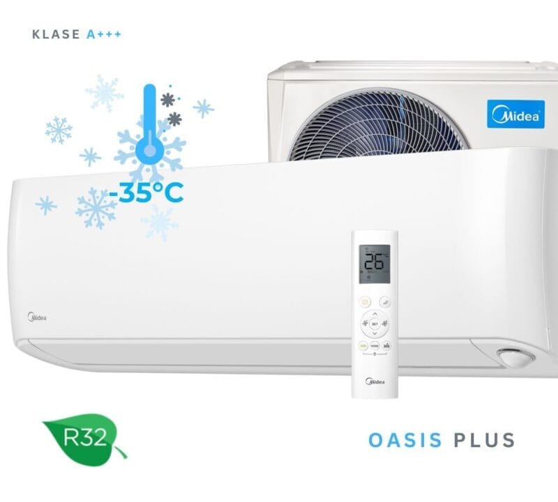 Midea Inverter klima uređaj Oasis Plus MSOPBU-12HRFN8 - Slika 3